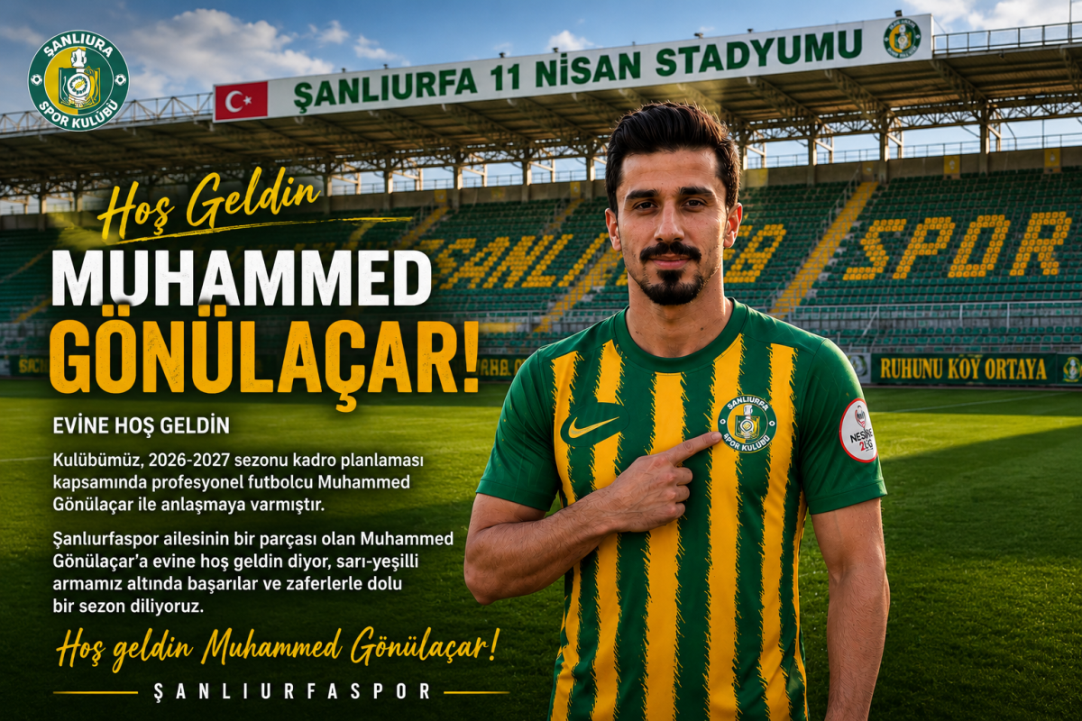 Muhammed Gönülaçar Yeniden Şanlıurfaspor'da